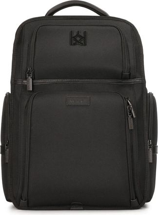 Kazar Praktische rugzak met laptopvak - Heren - Rugzakken - Zwart - ONE Size - Leer - Tassen