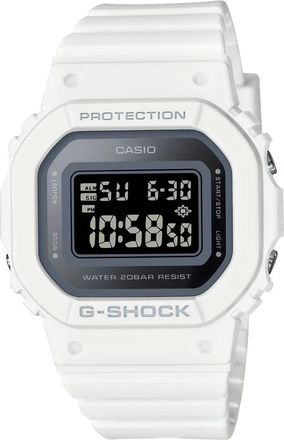 Casio Accessoires, Dames, Wit, ONE Size, Gmd-S5600-7Er Slim Metallic-Dial Digitale Horloge