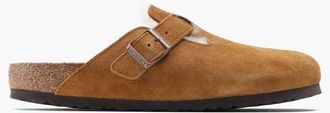 Birkenstock Shearling Mink Boston VL Mules - Heren - Slip ons - Bruin - 43 EU - Schoenen