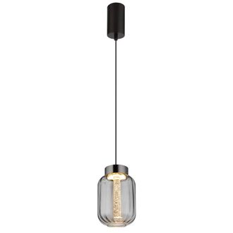 Netlighting Fluoro Slim Pendant Ceiling Light Matt Black LED 3000K