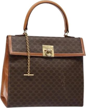 Celine Tweedehands leren handtassen - Dames - Vintage Handtas - Bruin - ONE Size - Vintage