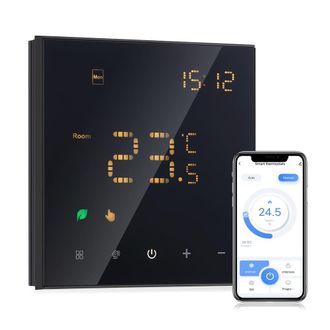 OEM Termostato De Agua Tuya, Programable Con Wifi, De Pared, Con Control Remoto, 3 A, Color Negro