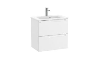 Roca Mueble Compacto 600mm Aleyda 2 Cajones + Lavabo 380mm Blanco Mate