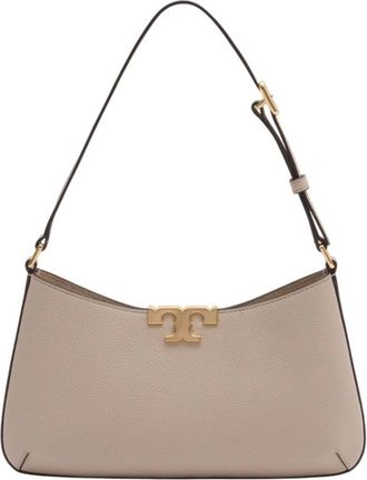 Tory Burch Tassen, Dames, Beige, ONE Size, Leer, Eleanor Soft Slim Schoudertas