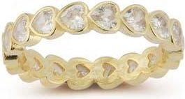 Glaze Jewelry Heart Eternity Ring in Gold at Nordstrom Rack, Size 7