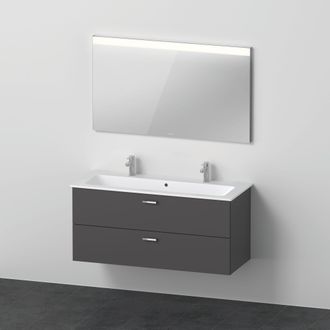 Duravit Duravit - Xbase, Juego De Muebles De Pared, Con Espejo Led, Lavabo