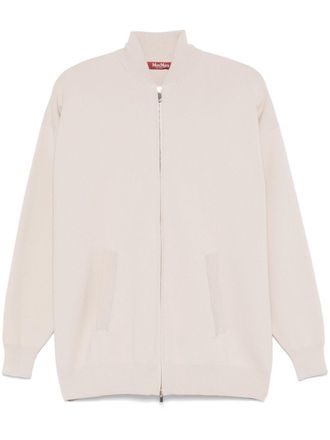 Max Mara Teorema bomber jacket - women - Polyester/Viscose - S - Neutrals