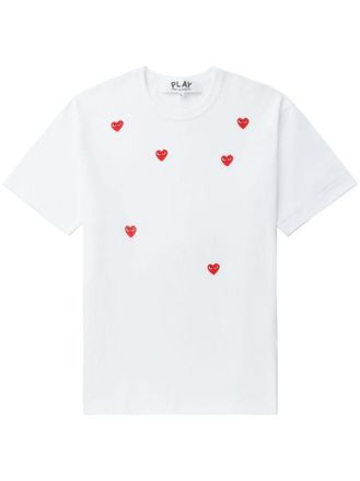 Comme Des Garçons White Crewneck Printed T-Shirt