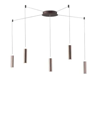 Fan Europe Fan Europe Candle - L&aacute;mpara Colgante De Techo Led De 5 Luces, Bronce
