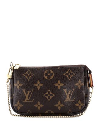 Louis Vuitton Pochette Accessoires Monogram Canvas Mini clutch bag - women - Fabric - One Size - Brown
