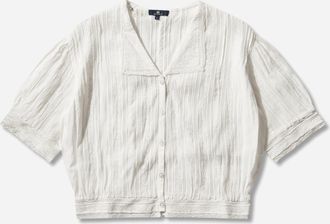 Levi's Women s Blue Tab Bandit Blouse White