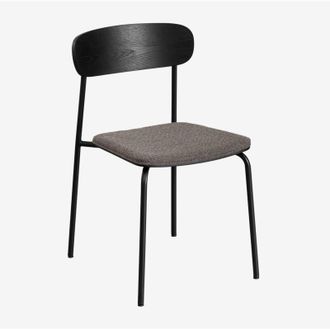 Sklum Sklum - Set di 2 sedie da pranzo impilabili in ferro e legno Wilpier