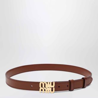 Miu Miu Cintura color tabacco in pelle