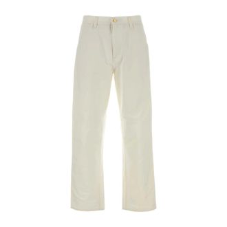 Carhartt Work in Progress Carhartt Wip, Straight Jeans, male, White, Size: W30 Single Knee Pant