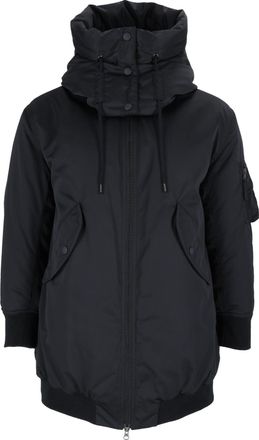 Aspesi Padded Voluminous Jacket with Adjustable Collar and Multiple Pockets
