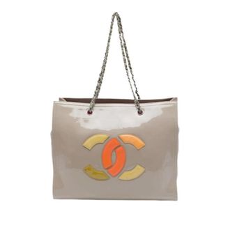 Chanel Bolso Tote de Piel Patent Pre-owned Vintage - Pre-owned - Mujer - Beige - ONE SIZE