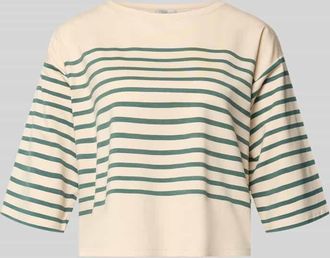 robe l&eacute;g&egrave;re Boxy Fit T-Shirt mit 3/4-Arm in Offwhite, Gr&ouml;&szlig;e XL