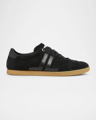Lanvin Men & apos;s Glen 2.0 Suede Sneakers