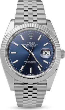 Rolex Pre-owned Rolex Datejust Automatic Chronometer Blue Dial Mens Watch 126334 BLSJ