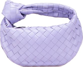 Bottega Veneta Pre-owned Womens Mini Jodie Top Handle Bag - Lilac Leather - One Size