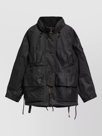 Barbour waxed cotton ripstop padded coat