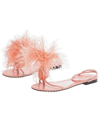 Bottega Veneta Feather Dot Leather Sandal