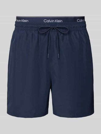 Calvin Klein Underwear Regular Fit Shorts mit integriertem Slip in Marine, Gr&ouml;&szlig;e XXL