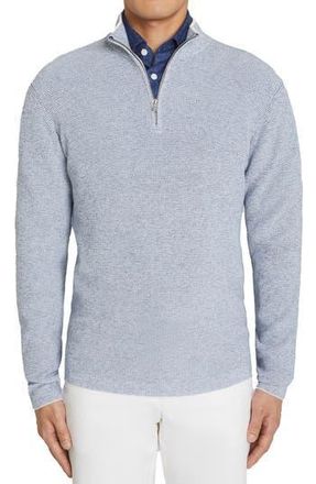 Jack Victor Daulac Quarter Zip Pullover in Sky Blue at Nordstrom Rack, Size Small