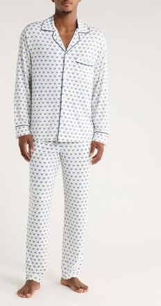 Eberjey William Print Stretch Tencel Modal Pajamas in Hannukah Glow Nouvea at Nordstrom, Size Xx-Large