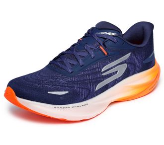 Skechers Mens Aero Spark Sneaker, Navy/Orange, 7 UK
