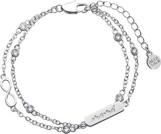 Alex and Ani Mam&aacute; Infinity Adjustable Chain Bracelet in Silver at Nordstrom