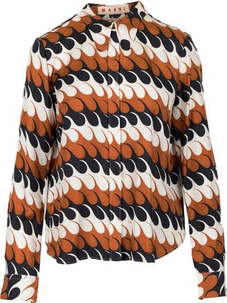 Marni Marni shirt met golfpatroon - jaren 2010