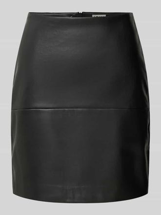 Ichi Minirock in Leder-Optik Modell Comano in Black, Größe XS