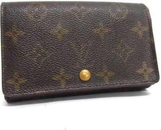 Louis Vuitton Brown Pvc Leather Wallet (Bi-Fold) (Pre-Owned)