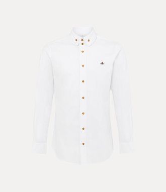 Vivienne Westwood Two Button Krall Shirt Compact Poplin White 46 Men