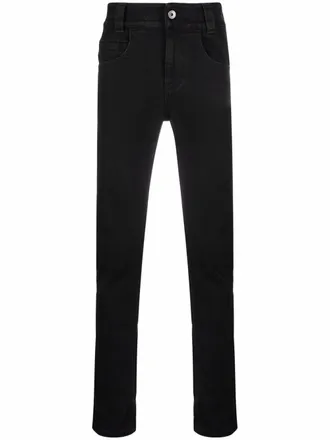 Opening Ceremony logo-patch skinny jeans - men - Cotton/Cotton/Polyester/Elastane - 32 - Black