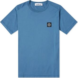 Stone Island Patch T-shirt Mid Blue 761524113-V0046
