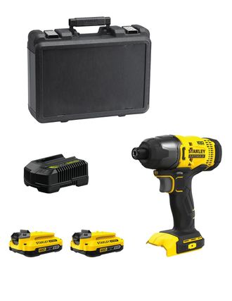 Stanley Atornillador De Impacto Fatmax Sfmcf800d2k (2 X 2,0 Ah + Cargador + Malet&iacute;n)