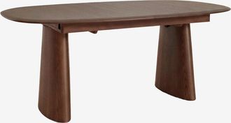 Sklum Mesa De Comedor Ovalada Extensible En Mdf Y Chapa De Fresno Nuveta Sklum