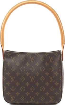 Louis Vuitton Borsa a spalla Looping MM 2001 - Marrone