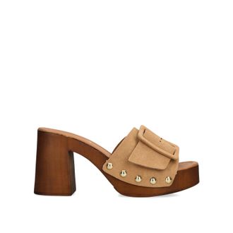 Steve Madden Womens Suede Marelena Brown Sandals - Size UK 8