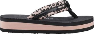 Rocket Dog Dames Monica Leon Leopard Slippers (Lichtroze)
