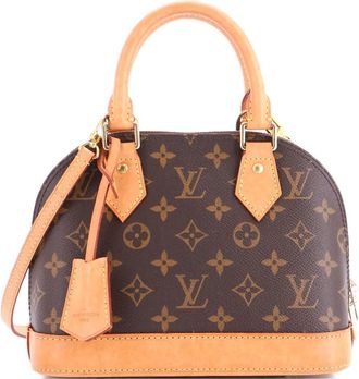 Louis Vuitton Alma Handbag Monogram Canvas BB crossbody bag - Bruin