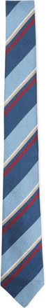Paul Smith Cravatta a righe in seta - Blu