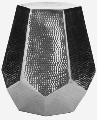 Safavieh Taburete de aluminio plata