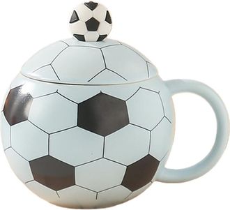 OEM Elegante Taza De Caf&eacute; Con Asa Con Tem&aacute;tica Futbol&iacute;stica - Azul