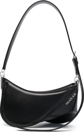 MUGLER Black Medium Plain Spiral Curve 01 bag