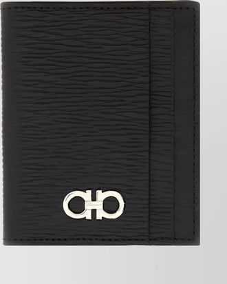 Ferragamo leather cardholder textured finish