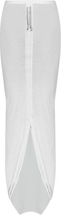 Rick Owens Soft Edfu Skirt Bianco