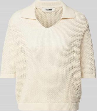 Ecoalf Strickpullover mit 1/2-Arm Modell ARGANALF in Beige, Gr&ouml;&szlig;e XL